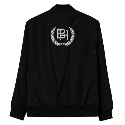Brotherhood Apparel premium bomber jacket black, brotherhood logo printed in the back.